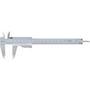 Tolóméro, rugós rögzítovel, 0-150/0,05 mm, lapos mélységmérovel