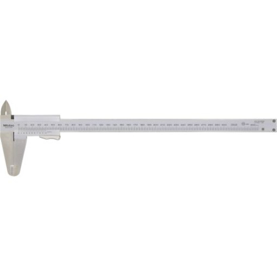 Tolóméro, rugós rögzítovel, 0-150/0,05 mm, lapos mélységmérovel